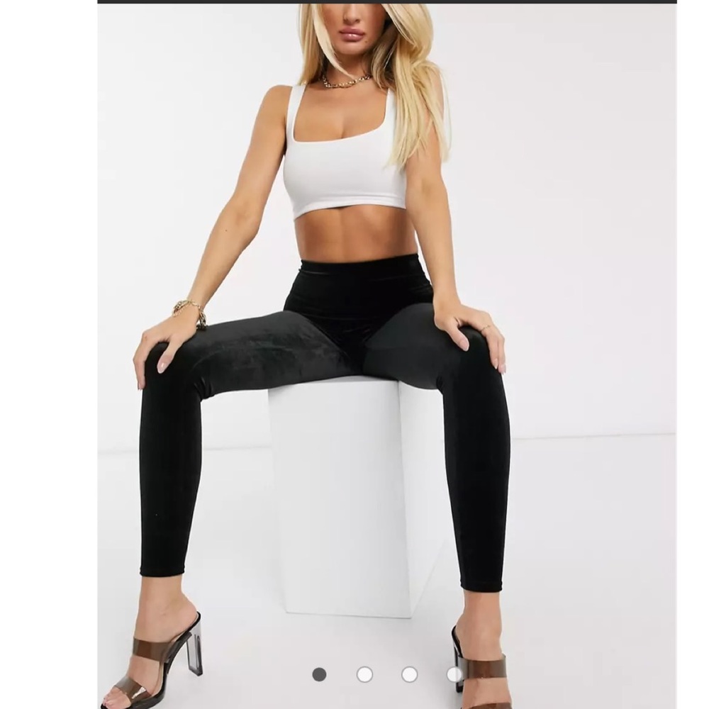 Spanx Ready To Wow High Rise Velvet Leggings L